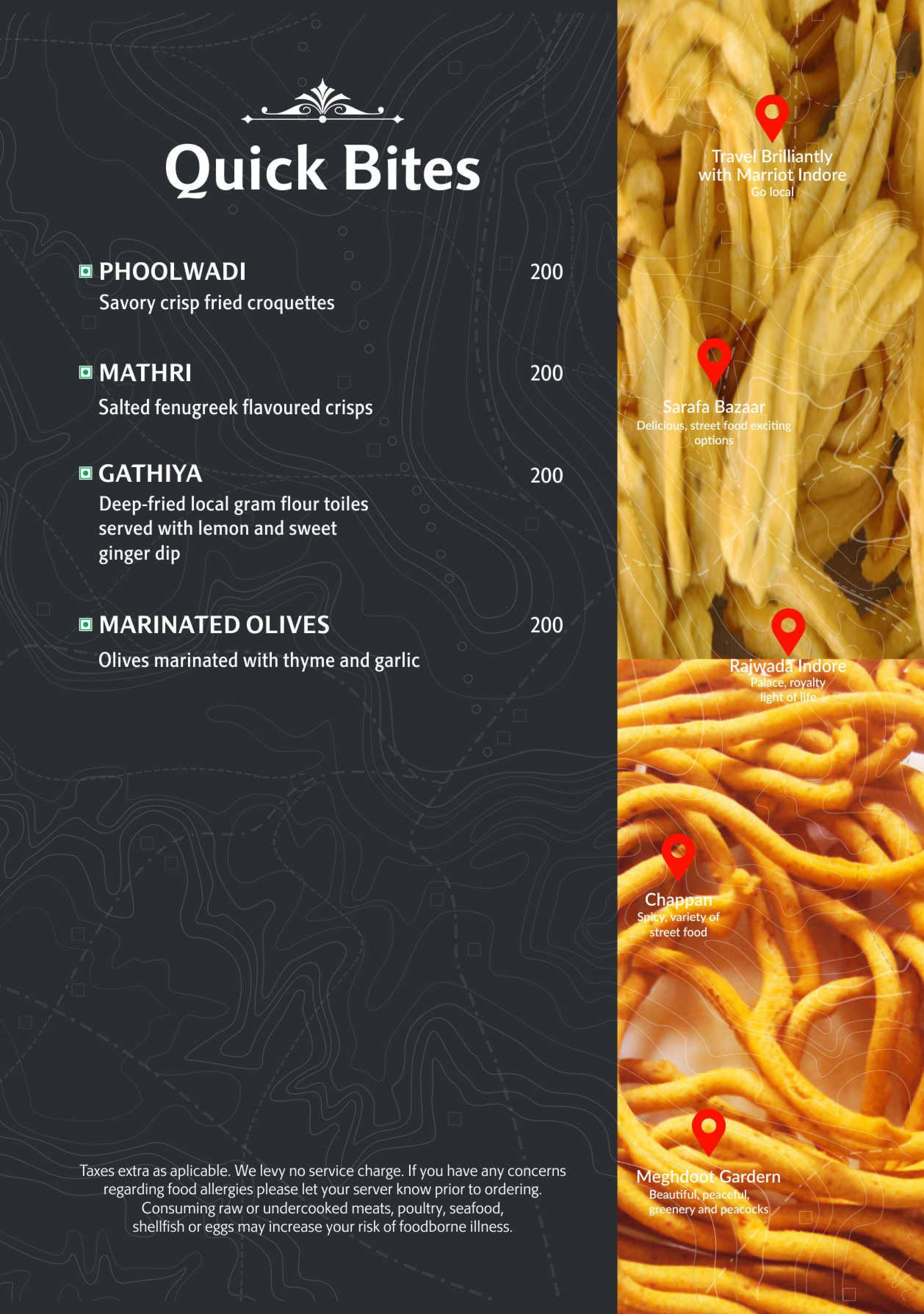 Indore Baking Company Indore Marriott Hotel Menu Zomato