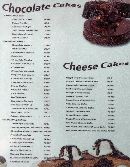 Bakers Bliss Menu, Menu for Bakers Bliss, Kharghar, Navi Mumbai Zomato