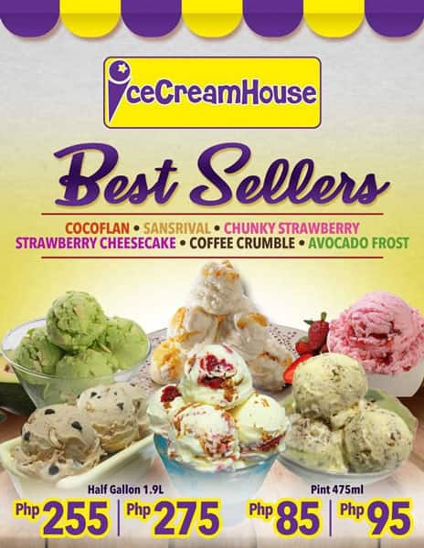 Ice Cream House Menu Menu For Ice Cream House Cubao Quezon City