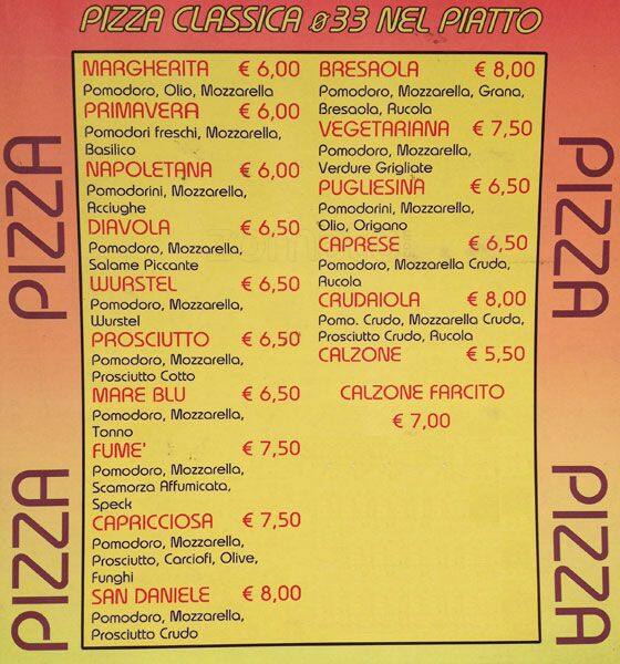 Menu di Biffi 