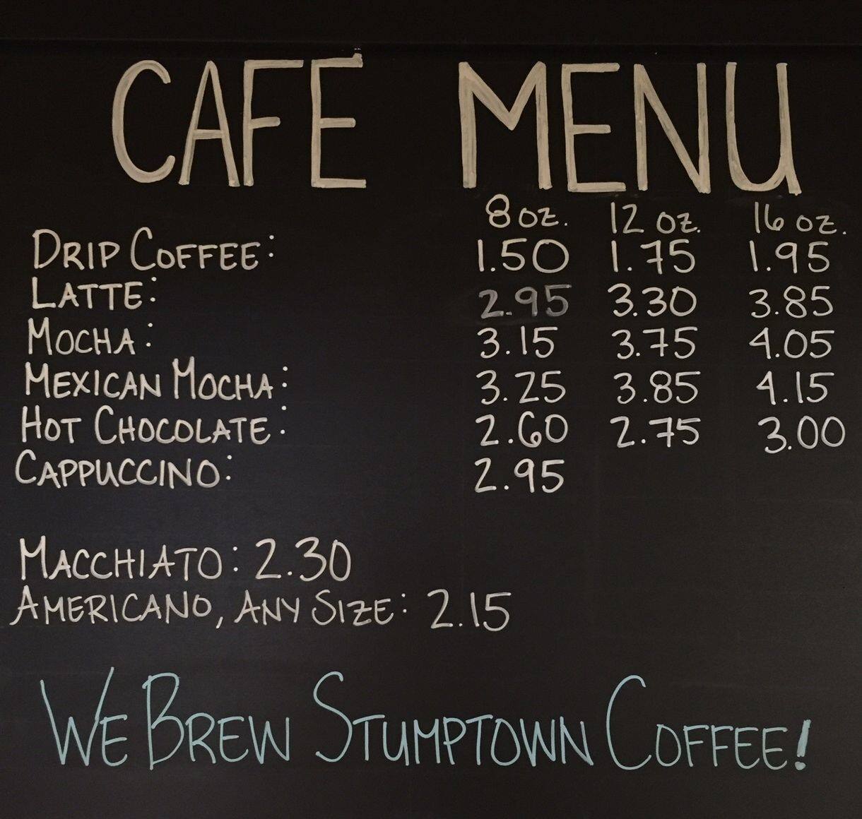 The Book Store Cafe Menu, Menu for The Book Store Cafe, University District, Seattle