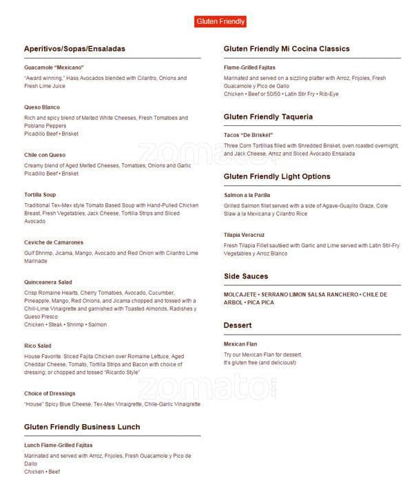 Mi Cocina Menu, Menu for Mi Cocina, Southlake, Southlake - Urbanspoon ...