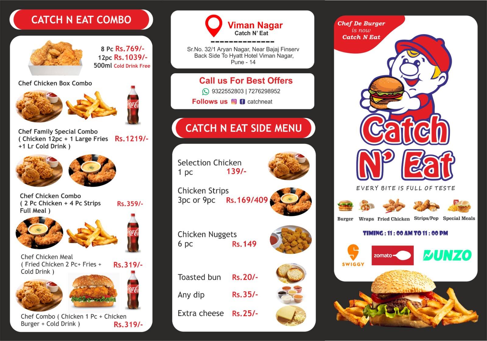 Catch N eat menu