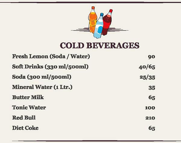 Ratna Palace menu