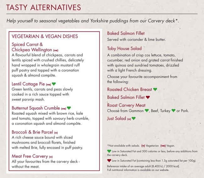 Saturday Toby Menu Menu at Toby Carvery pub & bar, London, Whitewebbs Ln