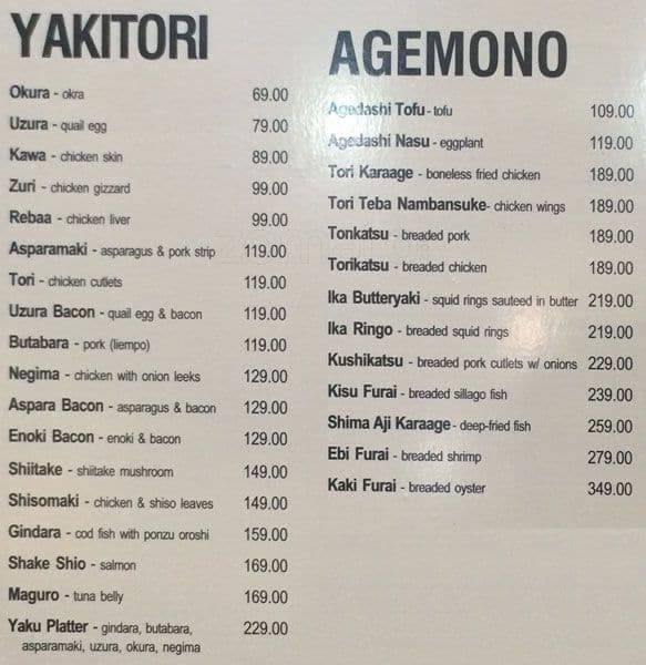 chez yasu topeka menu