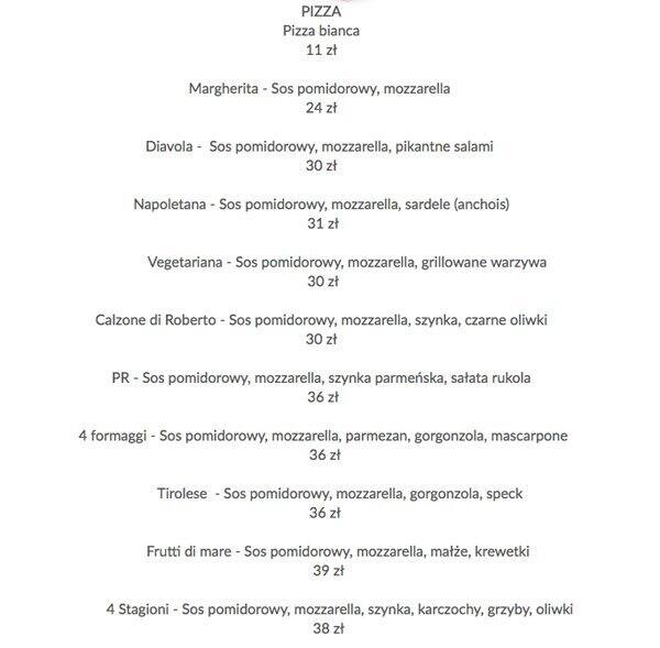 Menu At Casa Italia Restaurant Warsaw Menu At Casa Italia Restaurant Warsaw