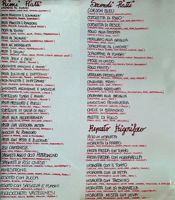 Menu di Spitfire 