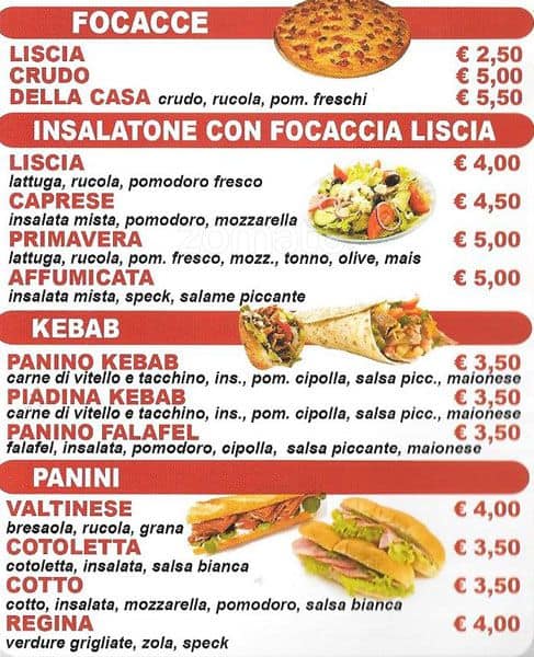 Menu di Pronto Kebab 2 Pizza 