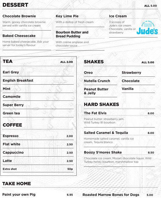 Chicago Rib Shack menu