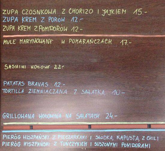 Tapas Bar Romesco menu, Menu restauracji Tapas Bar Romesco, Bielany