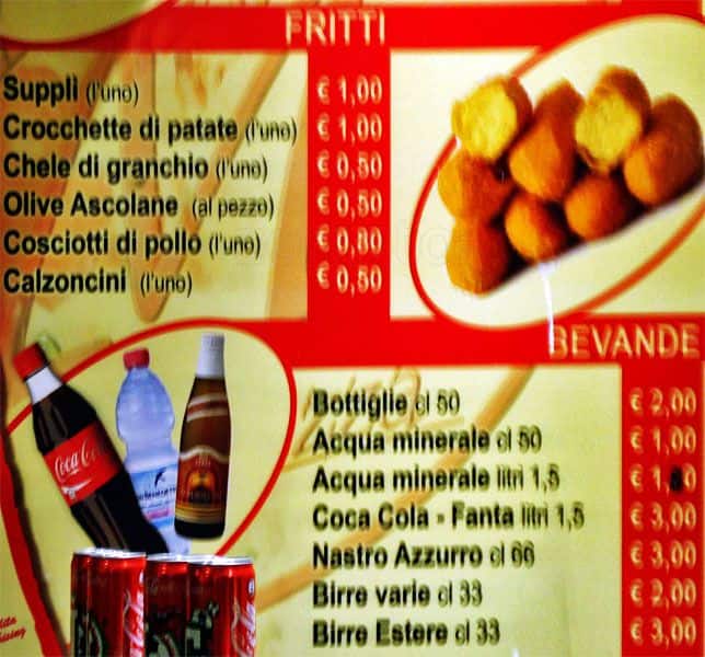 Menu di Mary Pizza 