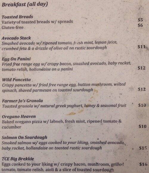 The Coffee Emporium Menu, Menu for The Coffee Emporium, Burwood, Sydney