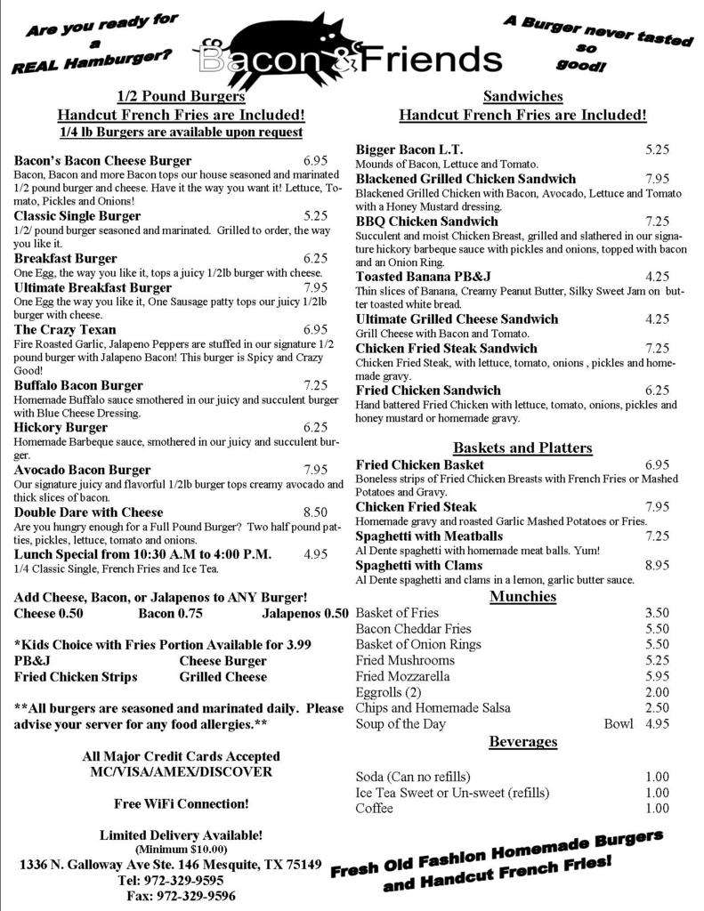 Victory Sports Grill Menu, Menu for Victory Sports Grill, Mesquite