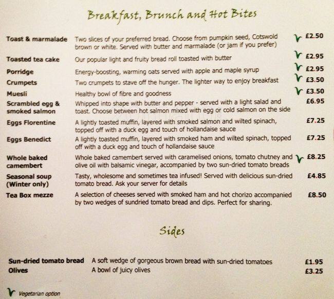 The Tea Box Menu, Menu for The Tea Box, Richmond Upon Thames, London Zomato UK