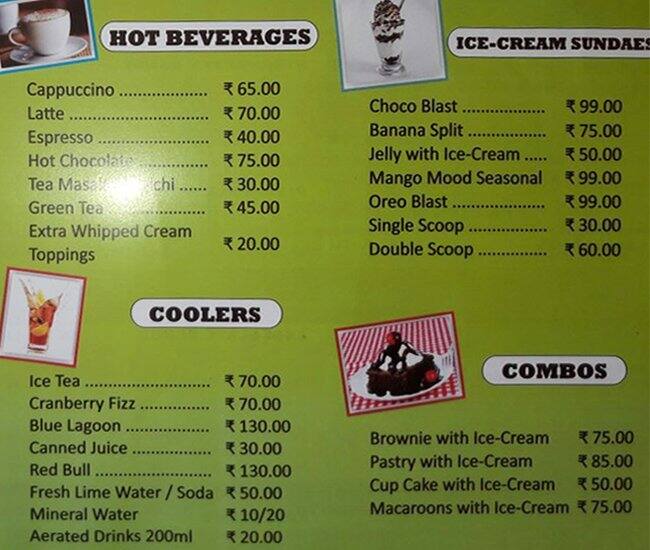 The Bake Shop Menu, Menu for The Bake Shop, Sanpada, Navi Mumbai - Zomato