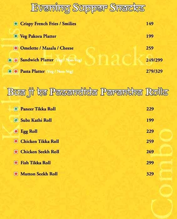 Sasuraal menu