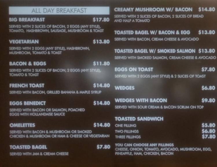 Hollywood Bakery & Espresso Menu Menumania/Zomato