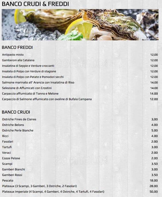 Menu di Acqua Salata 