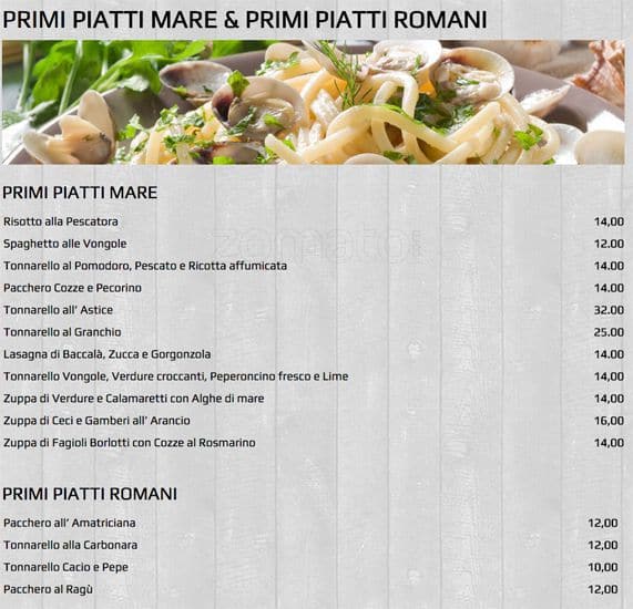 Menu di Acqua Salata 