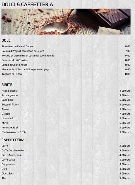 Menu di Acqua Salata 