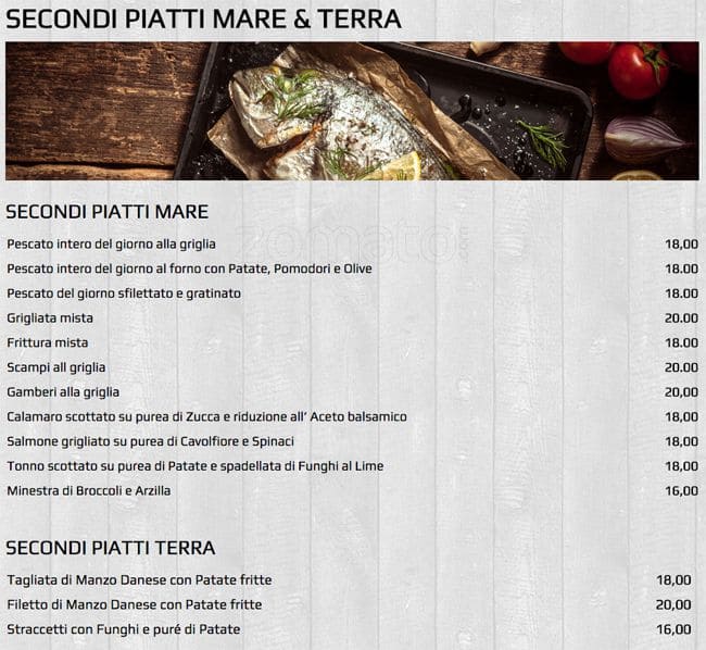 Menu di Acqua Salata 