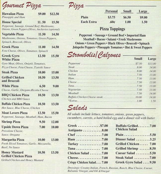 New Haven Style Pizza Menu, Menu for New Haven Style Pizza, West ...