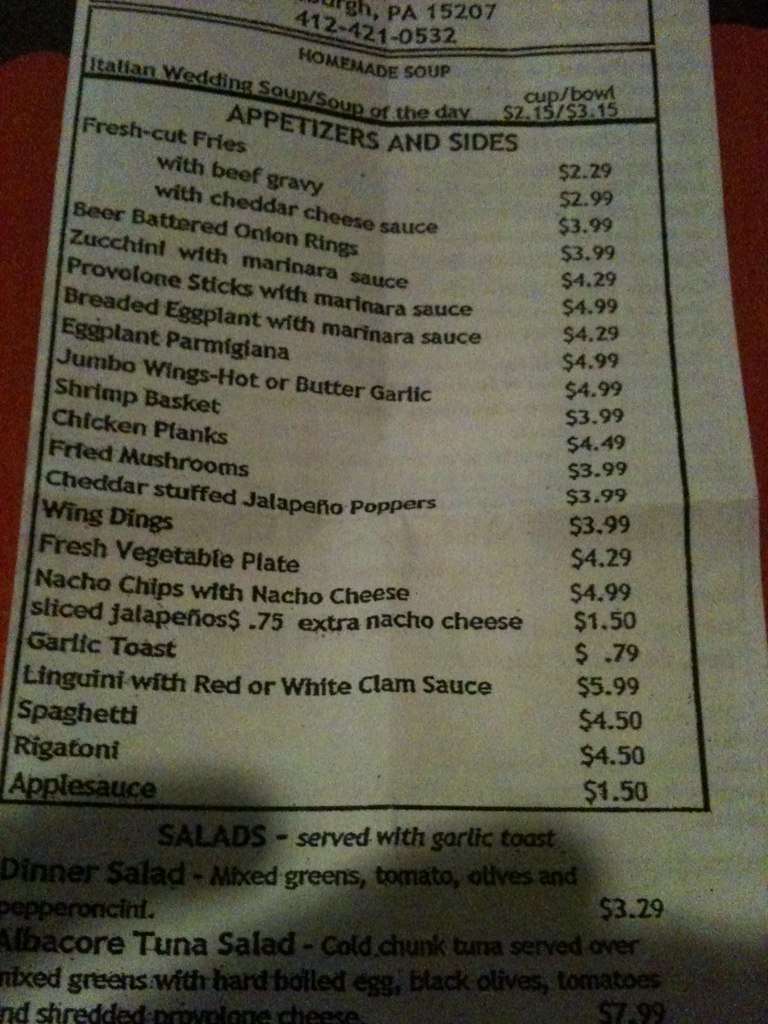 Big Jim's Restaurant & Bar Menu Urbanspoon/Zomato