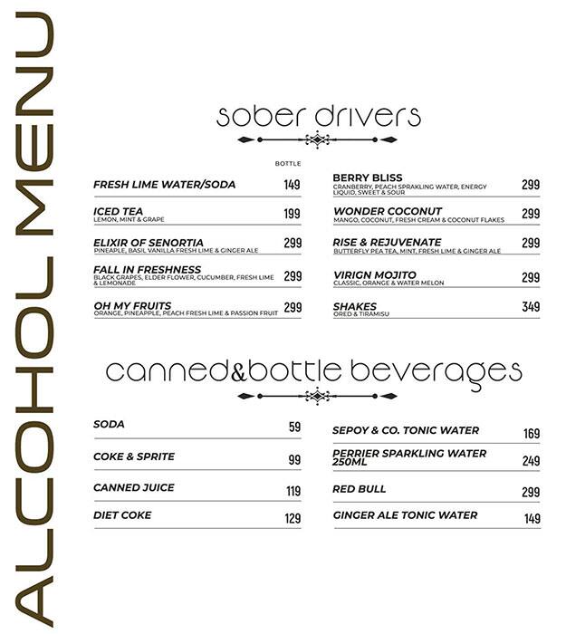 Menu at QUAD Bar & Kitchen, Hyderabad