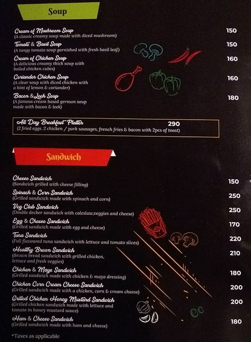 Menu of Wise Owl-The Coffee Shop, Hindustan Park, Kolkata