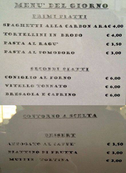 Menu di Anfora Verde 