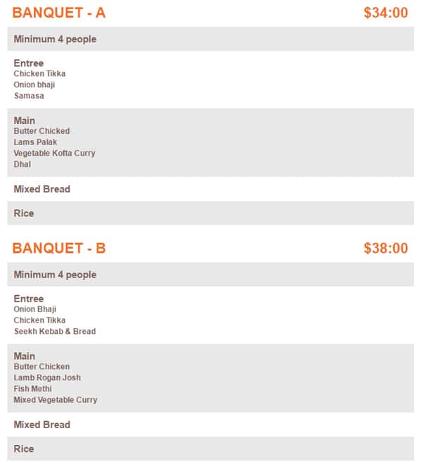 Menu at Milan Indian Restaurant, Beaconsfield