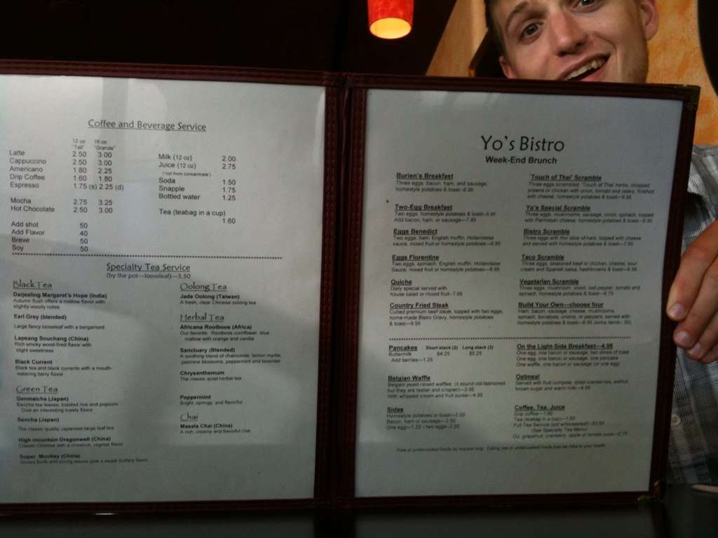 Yo's Bistro Menu, Menu for Yo's Bistro, Burien, Burien Urbanspoon/Zomato