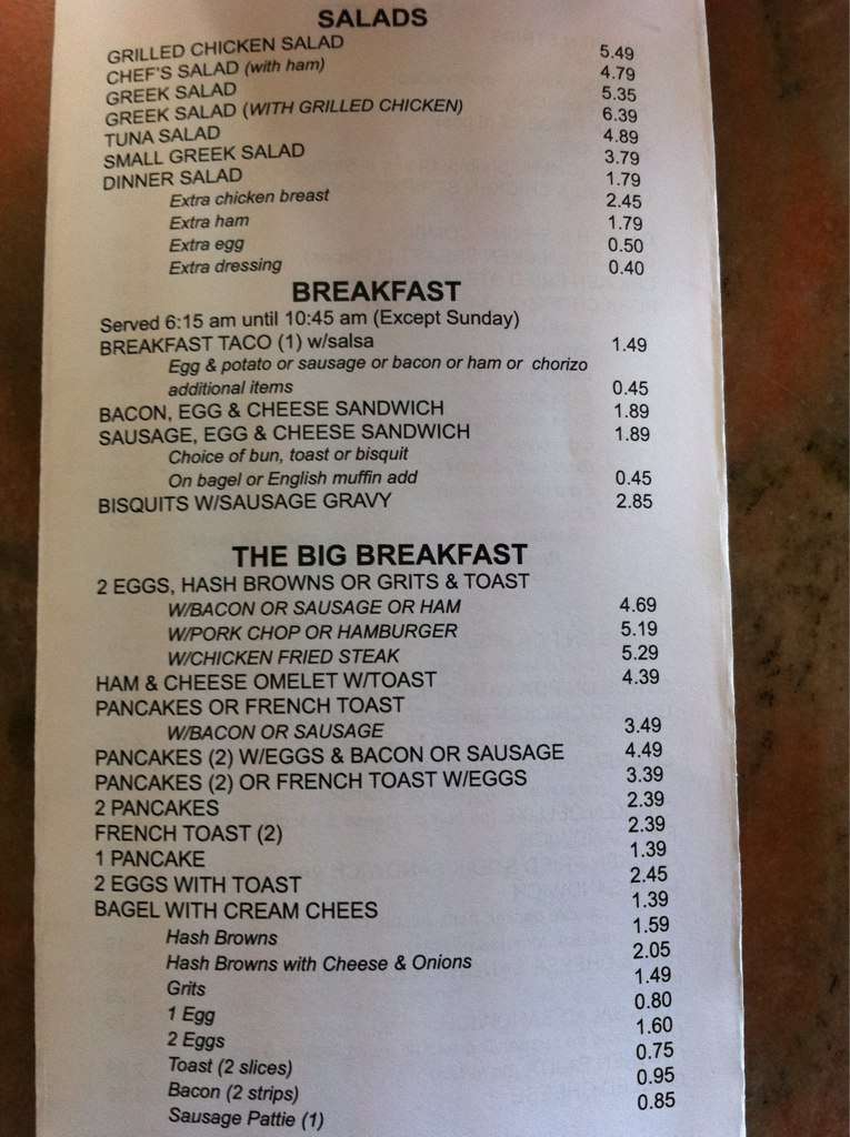 Menu at Burger Boy restaurant, Conroe, 217 E Davis St