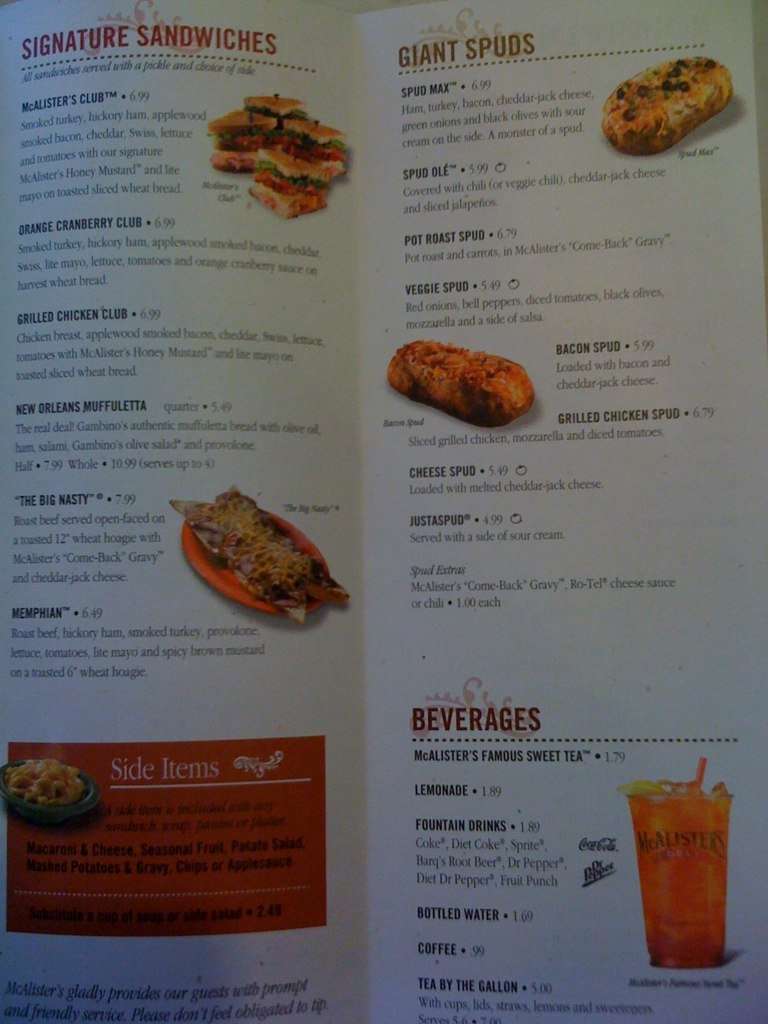 McAlister's Deli, Northeast Side, San Antonio - Urbanspoon/Zomato