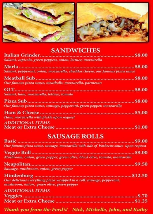Lexy's Pizza Menu, Menu for Lexy's Pizza, Fort Wayne, Fort Wayne