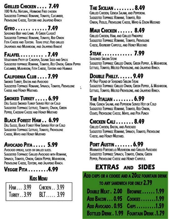 Pita Fusion Menu, Menu for Pita Fusion, Anderson Mill, Austin ...