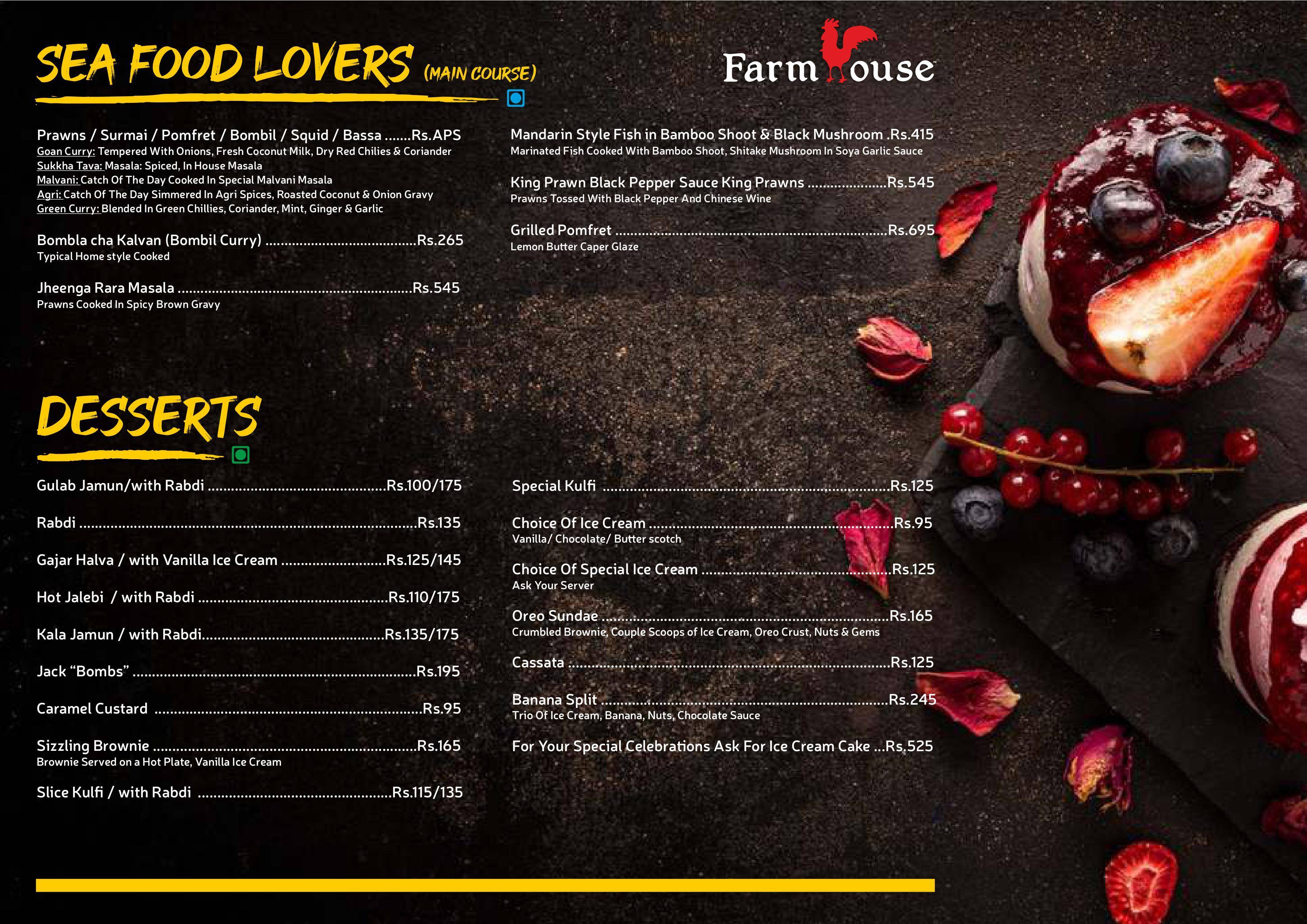 Menu at Farmhouse Brass Anchor RestOBar, Mumbai