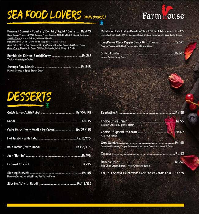 Menu at Farmhouse Brass Anchor RestOBar, Mumbai