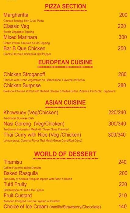 Lake Lite Restaurants - Best Bar in Sector 5, Kolkata menu