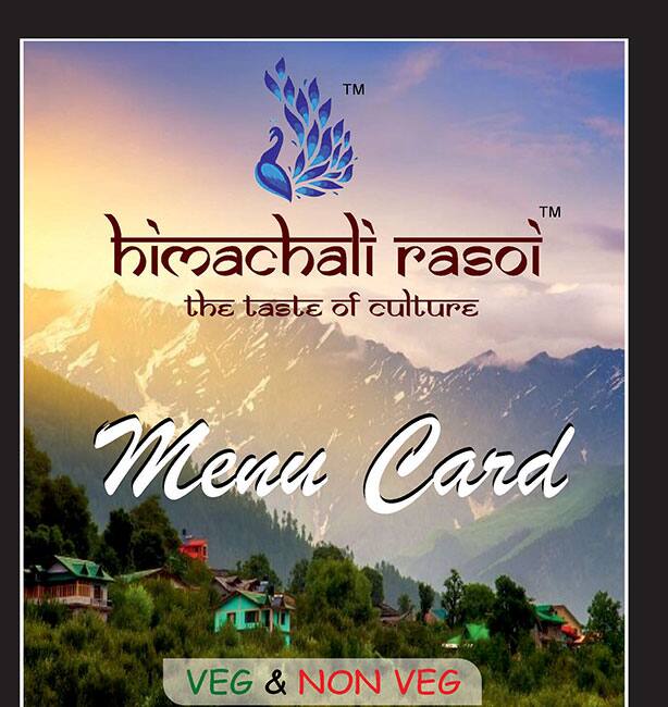 Menu of Himachali Rasoi, Sector 67, Mohali