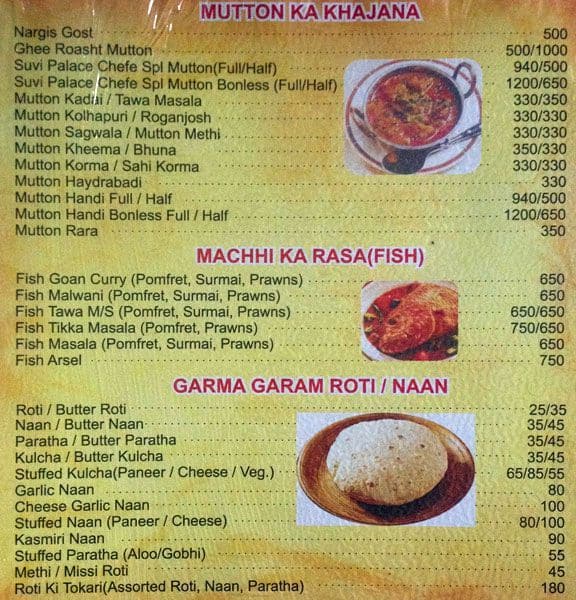 Suvi Palace - Vasai Hotels / resorts near mumbai / resorts in mumbai / best resorts near mumbai menu