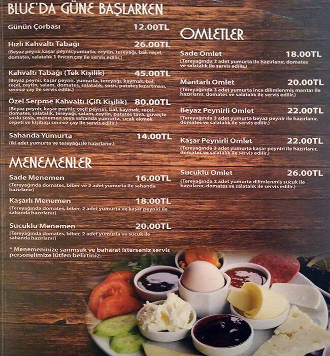 Blue Cafe Menu Menu For Blue Cafe Cengelkoy Merkez Istanbul