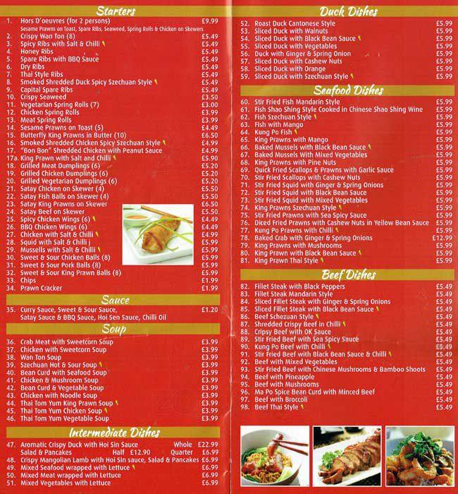 Oriental House Menu, Menu for Oriental House, Hoxton, London Zomato UK