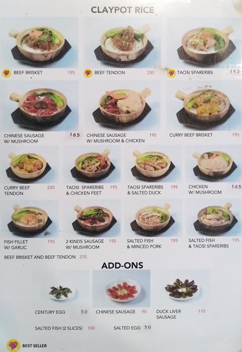 Menu at Eat Fresh Hong Kong Famous Street Food restaurant, San Juan