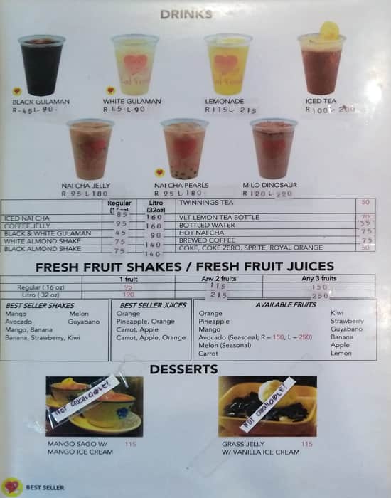 Menu at Eat Fresh Hong Kong Famous Street Food restaurant, San Juan