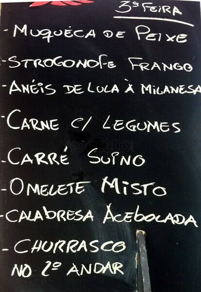 Kilo Quick cardápio