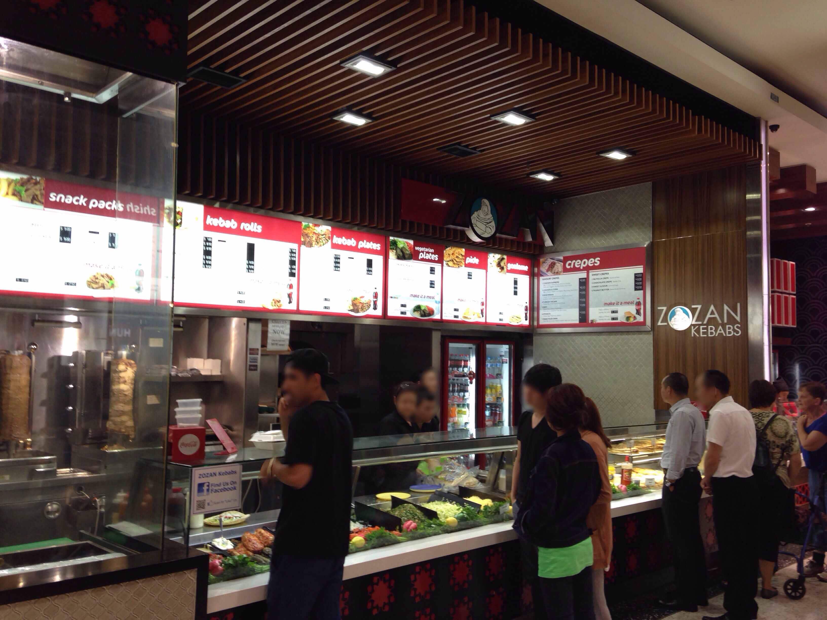 Menu of Zozan Kebab, Hornsby, Sydney