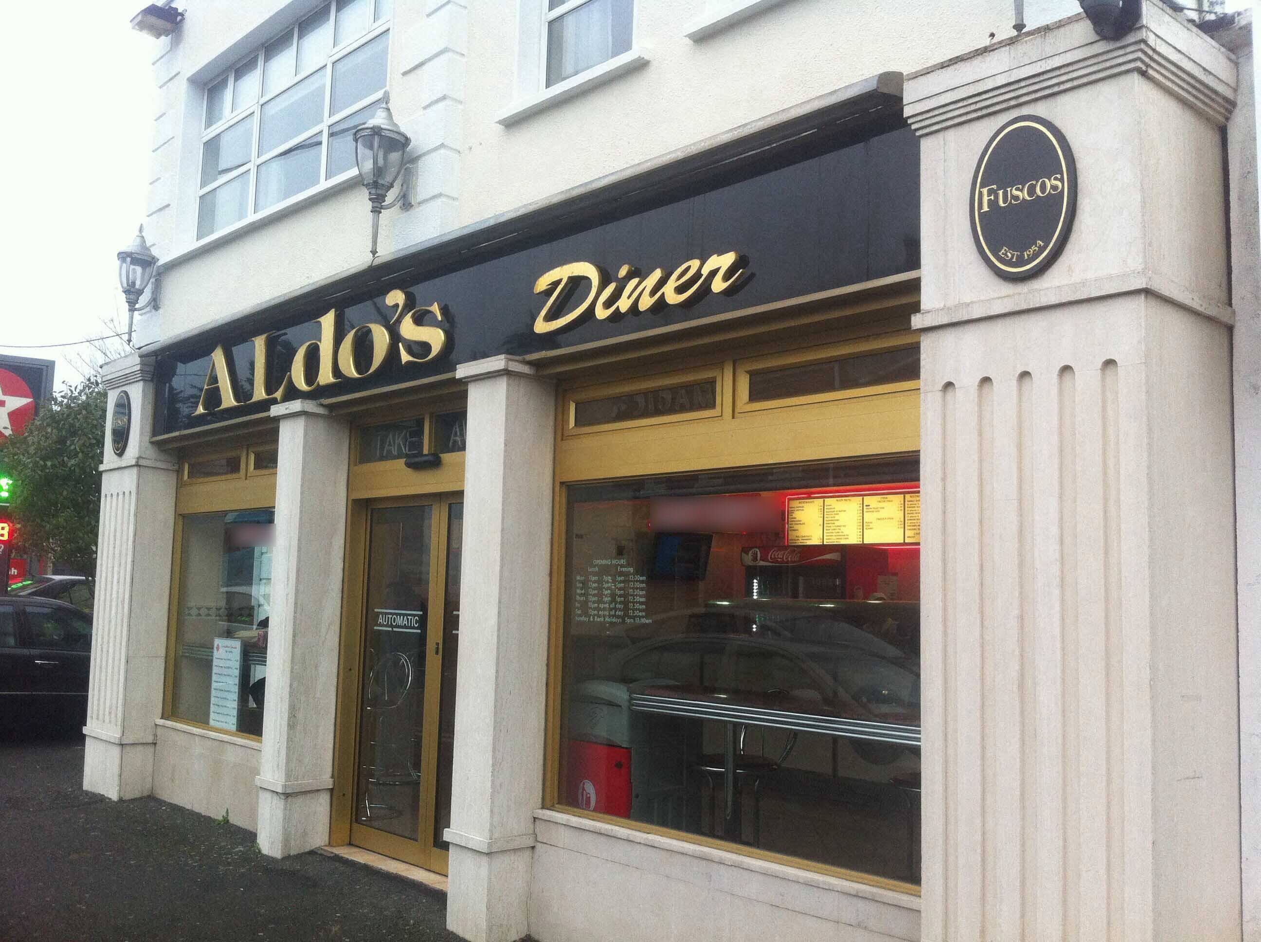 Menu of Aldo's Diner, Cabinteely, Dublin
