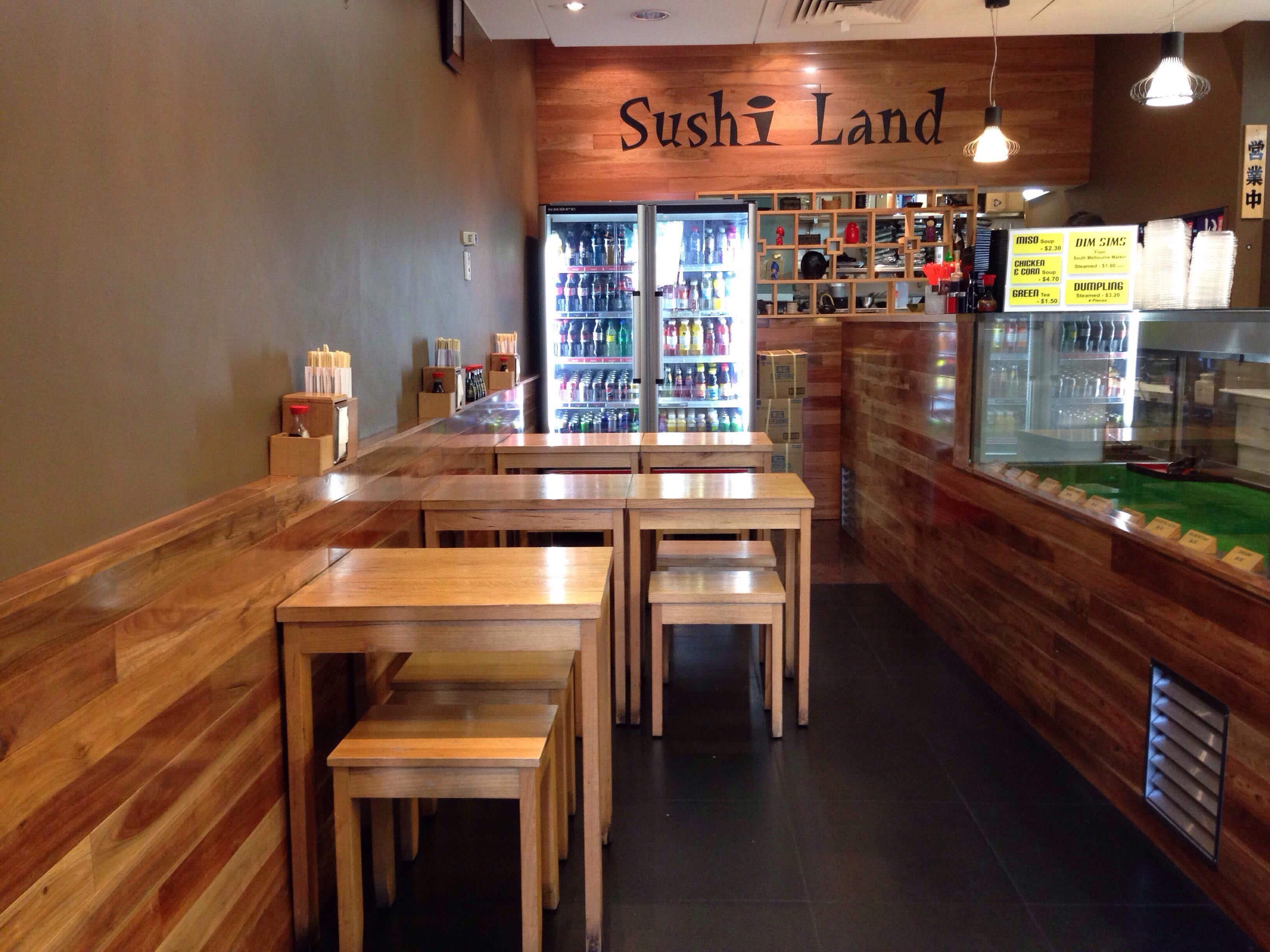 Menu of Sushi Land, CBD, Melbourne